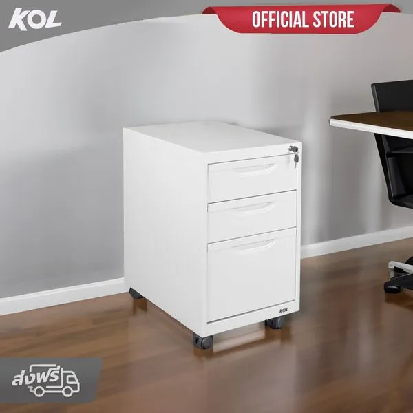 KOL 3-Drawer Mobile Pedestal with Automatic Lock