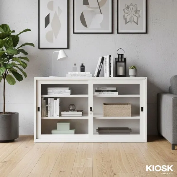 ตู้บานเลื่อนกระจก 4 ฟุต 