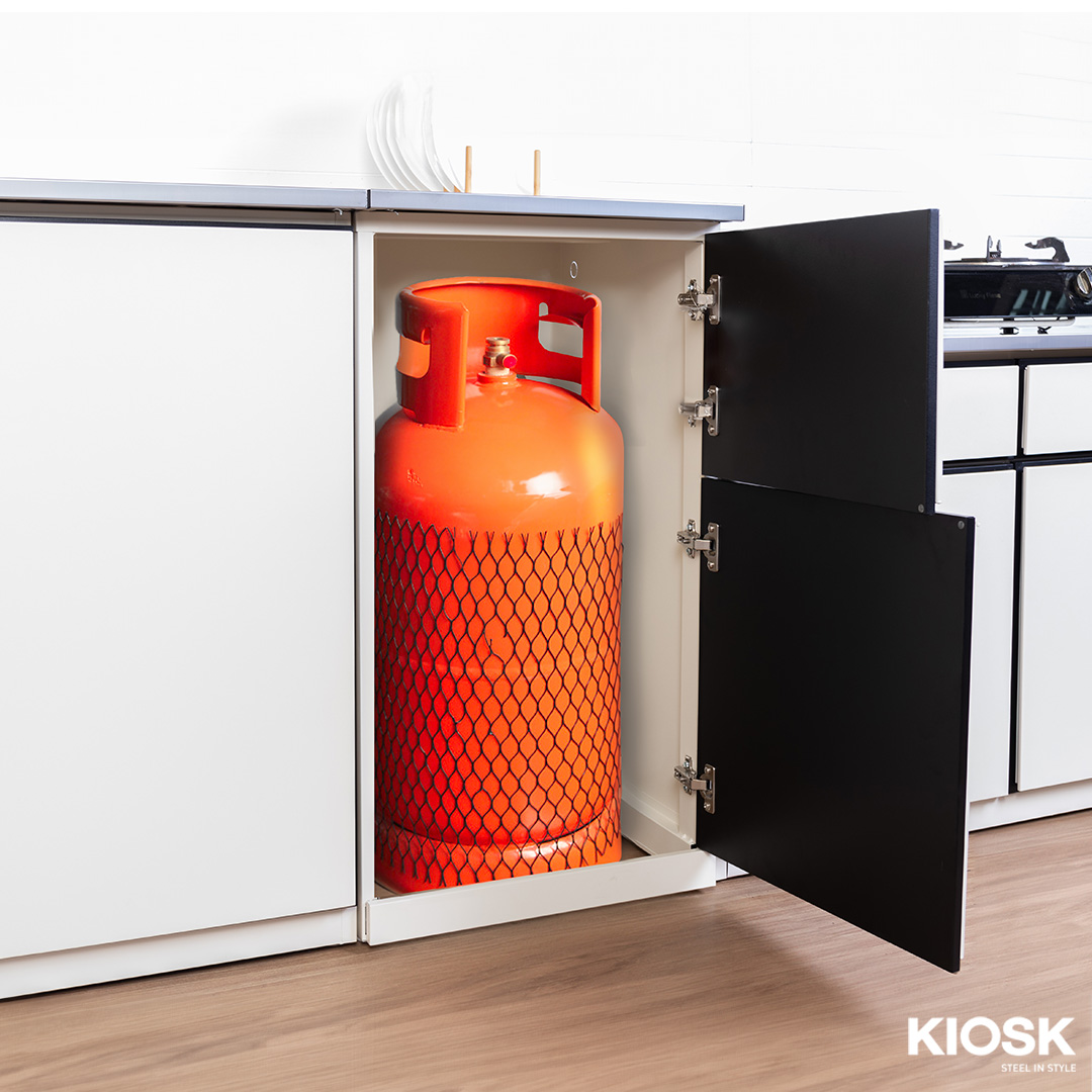 Kitchen Cabinet dengan Tempat Penyimpanan Tabung Gas