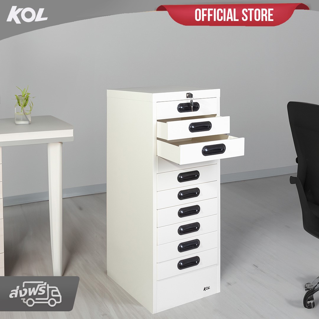 KOL 10-Drawer Form  Cabinet with Automatic Lock