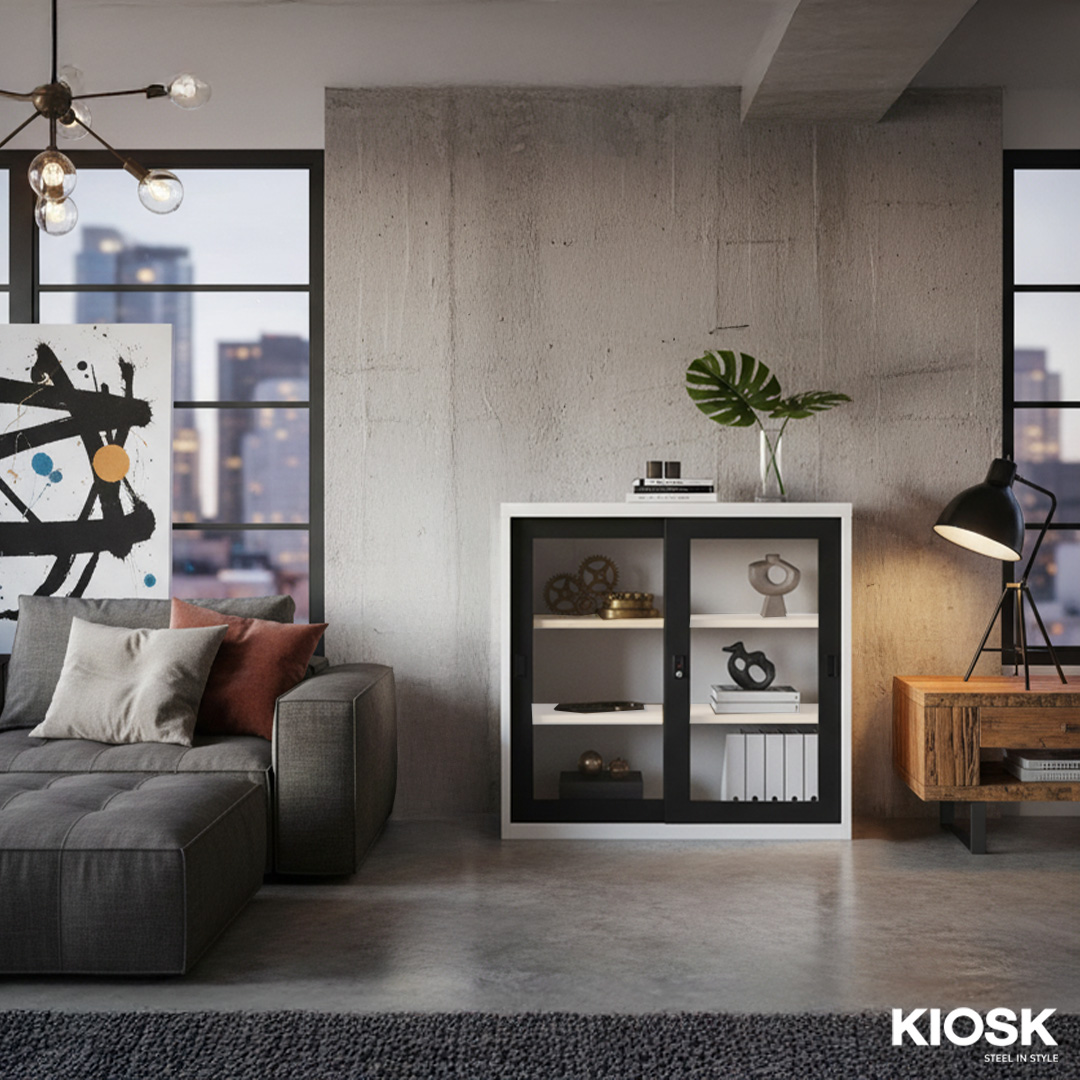 ตู้บานเลื่อนกระจก 3 ฟุต 