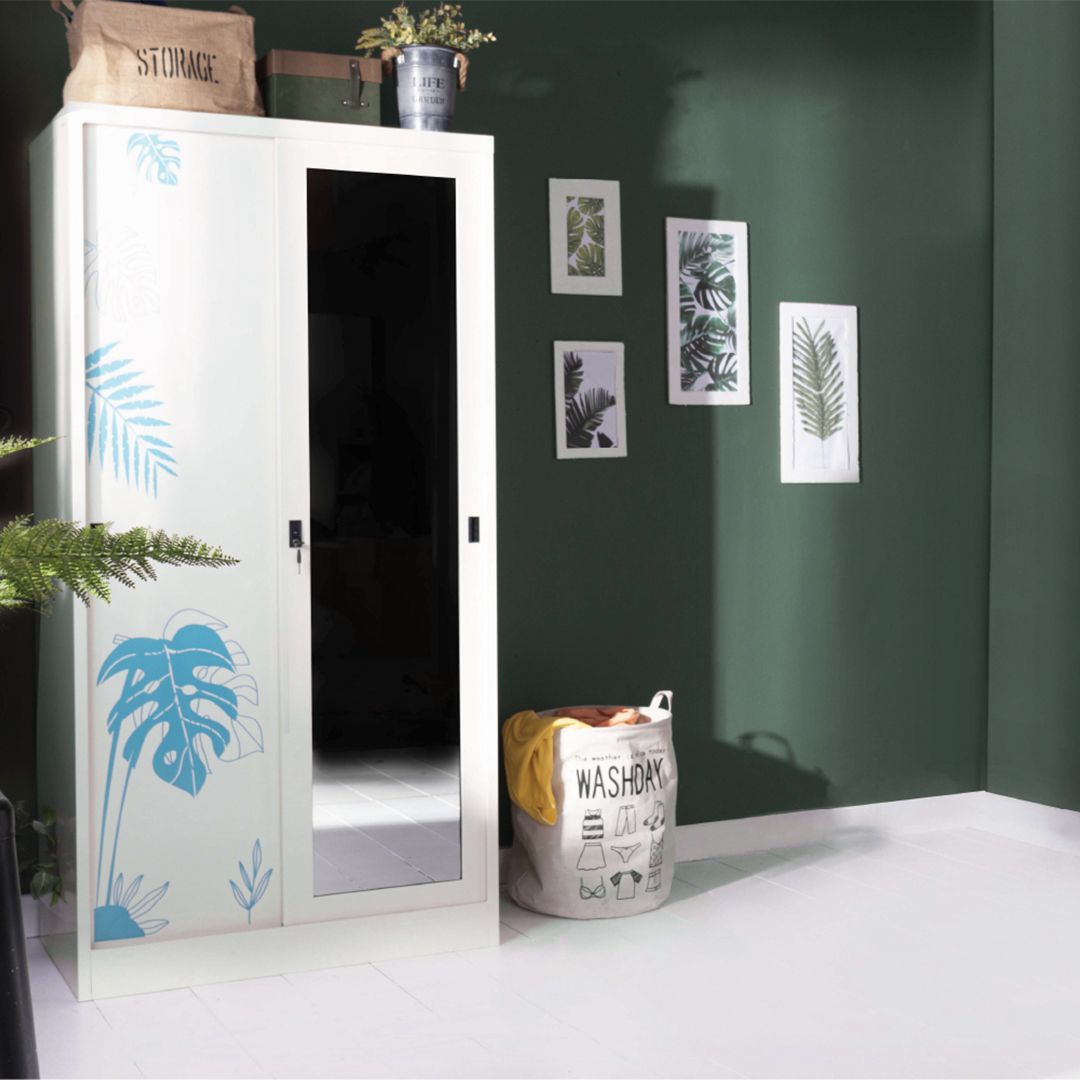 IXY MIND sliding wardrobe, Monsterla pattern