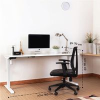 Electric adjustable Desk with Pop up Socket 160 cm.-4