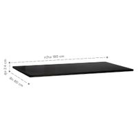 Metamix Table Top, 180 cm size, available in 2 materials and 2 colors-5