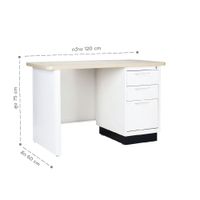 SP.Desk 120cm with Rubber wood top-5