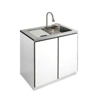 KIOSKตู้ครัวพร้อมซิงค์แสตนเลสSUS304 ก๊อกอัจฉริยะ และอุปกรณ์เสริมครบชุด-5