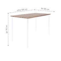 Dining table for 4seats with Neem wood top-6
