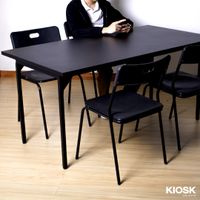 KIOSK โต๊ะทานข้าวท๊อปเหล็ก ขนาด 150x80x70 ซม.
