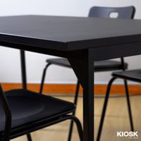 KIOSK โต๊ะทานข้าวท๊อปเหล็ก ขนาด 150x80x70 ซม.-2
