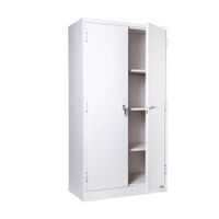 KOL 2-Door Cabinet with L Shape Handles, Adjustable Shelves, and Lock-2