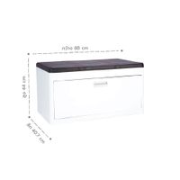 Kurve Stool 1 ลิ้นชักยาว-8