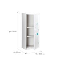 Lemari Buku dengan Pintu Bergambar-5