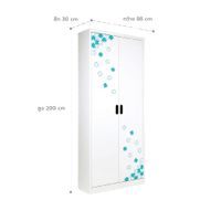 High cabinet with patterned doors-4