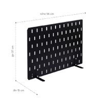 DIY Steel Pegboard with Removable L-Stand + 3 Free Hooks-8