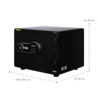 Fireproof safe with fingerprint and digital code system, 46kg. -Horizontal-12