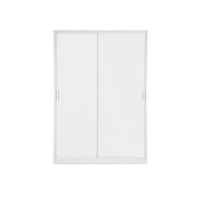KIOSK Sliding Door Steel Wardrobe SDS-120K (120 cm) with Hanging Rail-3