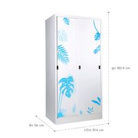 Sliding door wardrobe-Monsterla graphic -2