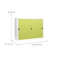 Sliding door cabinet 4 ft.-6