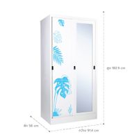 IXY MIND sliding wardrobe, Monsterla pattern-7
