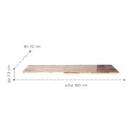 Meja Bagian atas Kayu Akasia (100 cm)-2
