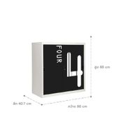 Sliding door cabinet with graphic-5