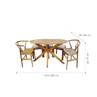 Set Meja Ruang Makan/Ruang Tamu - Set Meja Oval-1
