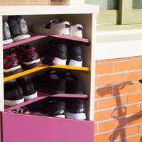Angolo Shoe cabinet-2doors-3