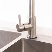 Kitchen Cabinet with 2 bowl 304 stainless sink+High-tech Sensor Faucet-5