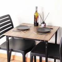 Dinning table  for 2 with Acacia wood  top-3