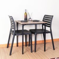 Dinning table  for 2 with Acacia wood  top-2