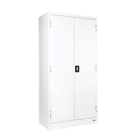 KOL 2-Door Cabinet with Recessed Handles, Adjustable Shelves, and Lock-1