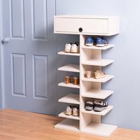 Lite Shoe cabinet 12compartments with drawer-2