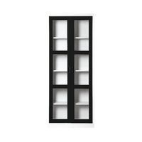 High cabinet - Open glass door, 40cm depth-4