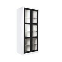 High cabinet - Open glass door, 40cm depth-6