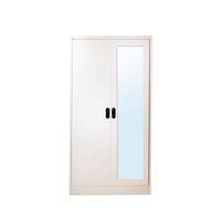Open door-capsule handle mirror wardrobe-2