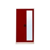 Open door-capsule handle mirror wardrobe-11