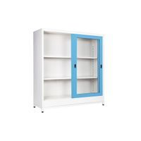 Sliding glass door cabinet with base-6